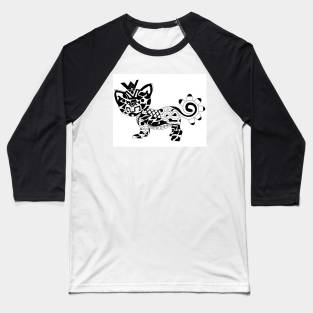 the wild king ecopop tiger in mandala zentangle aztec wallpaper Baseball T-Shirt